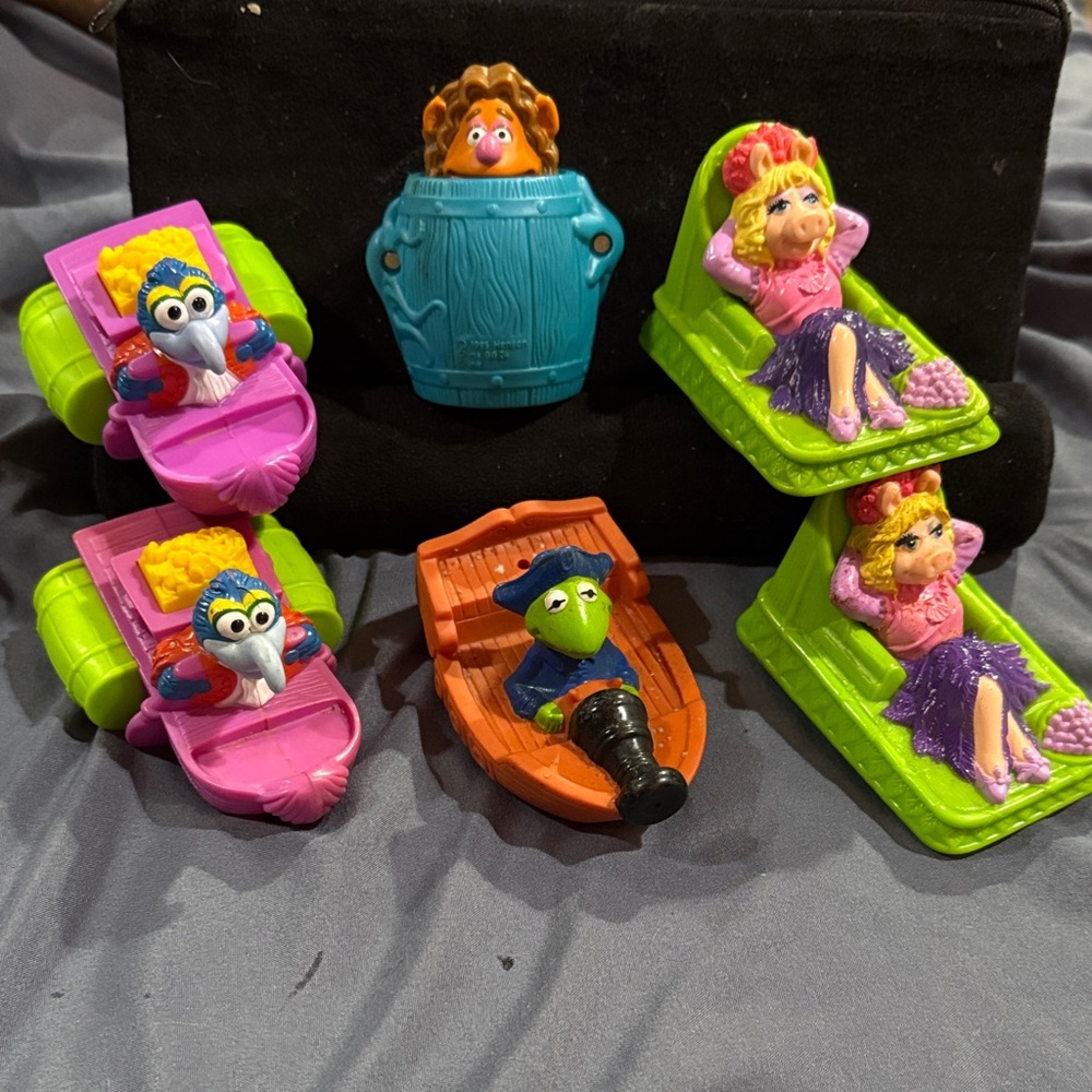 Colorful Kids Toy Set with Penguins and Characters